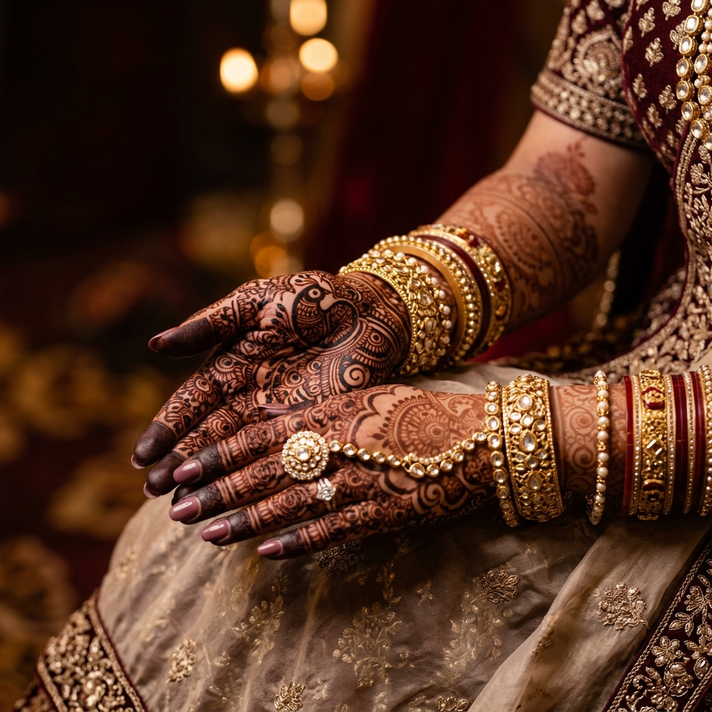 Luxury bridal mehendi design
