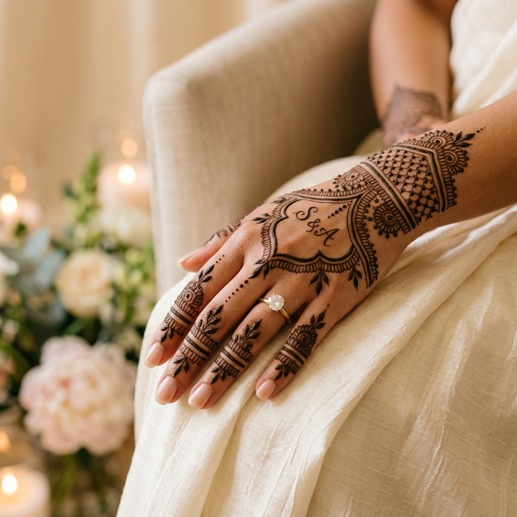 Engagement Mehendi Design